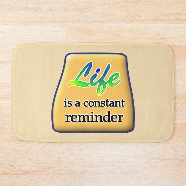 Item preview, Life is a constant reminder, with orange medallion designed and sold by mntimg.