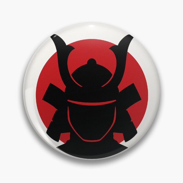 Artikelvorschau, Samurai-Helm-Silhouette – Kabuto Minimalist Rising Sun Design entworfen und verkauft von ShenGha-design.