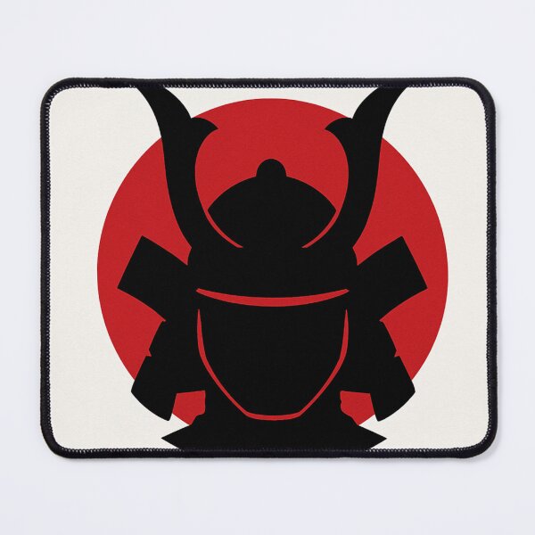 Item preview, Samurai Helmet Silhouette – Kabuto Minimalist Rising Sun Design designed and sold by ShenGha-design.