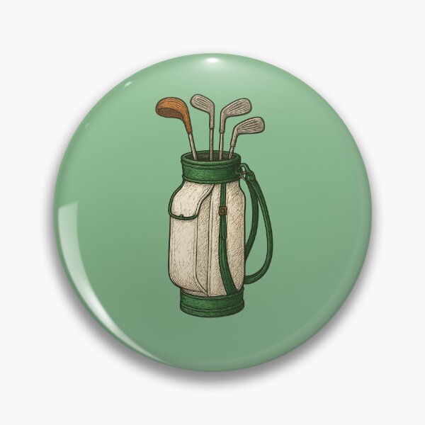 Item preview, Classic Vintage Golf Bag Illustration designed and sold by NoRestDesigns.