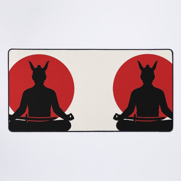 Item preview, Zen Samurai Meditation – Minimalist Japanese Rising Sun Design designed and sold by ShenGha-design.
