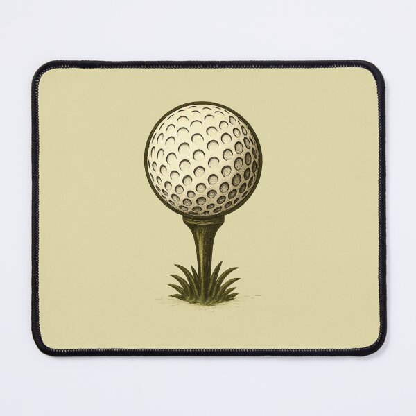 Item preview, Golf Ball on Tee Silhouette Illustration designed and sold by NoRestDesigns.