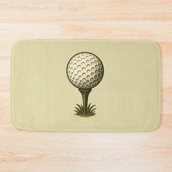 Item preview, Golf Ball on Tee Silhouette Illustration designed and sold by NoRestDesigns.