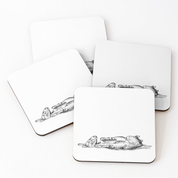 Item preview, Drawing of a donkey rolling on the ground - black colored version designed and sold by SylvieG18.