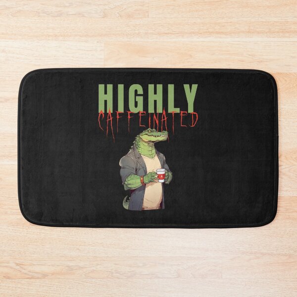 Item preview, HIGHLY CAFFEINATED CROCODILE designed and sold by TrendyThreadsCo.