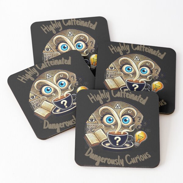 Item preview, Highly Caffeinated Dangerously Curious designed and sold by TrendyThreadsCo.
