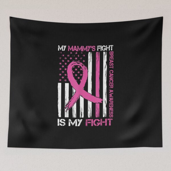 Item preview, Mammy's Fight Is My Fight USA FLag Breast Cancer Awareness designed and sold by MOHITSALVI.