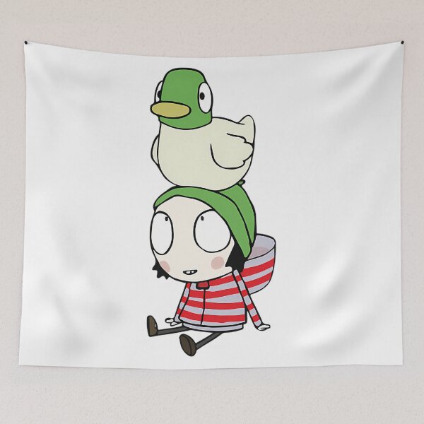 Item preview, Friend Her Girl and Little Duck Pet Cute Vintage Cartoon designed and sold by WittEstella86.