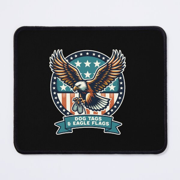 Item preview, Dog Tags  Eagle Flags   Patriotic Tribute Usa Flag designed and sold by MargareteGeiger.