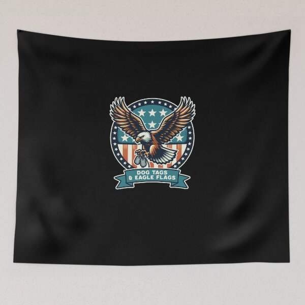 Item preview, Dog Tags  Eagle Flags   Patriotic Tribute Usa Flag designed and sold by MargareteGeiger.