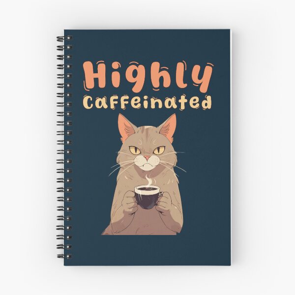 Item preview, Highly Caffeinated Kitty designed and sold by TrendyThreadsCo.