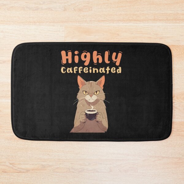 Item preview, Highly Caffeinated Kitty designed and sold by TrendyThreadsCo.