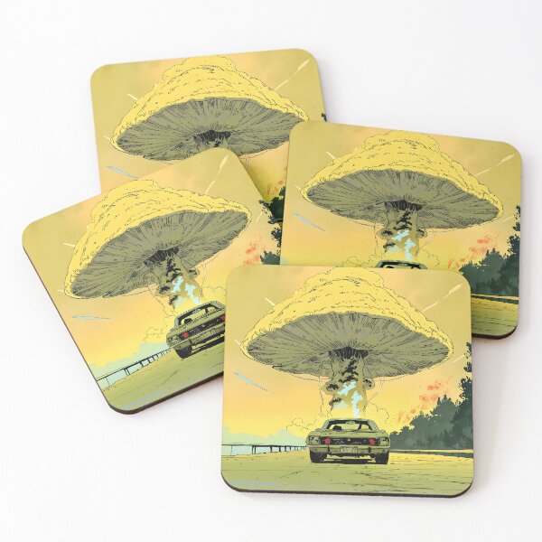 Item preview, Abandoned car storm mushroom apocalypse vintage designed and sold by Ledsor.