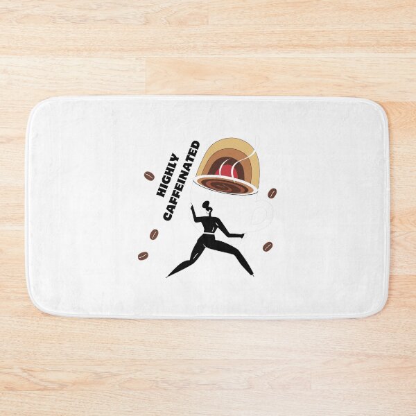 Item preview, Highly Caffeinated Lady for Women who Love Coffee designed and sold by TrendyThreadsCo.
