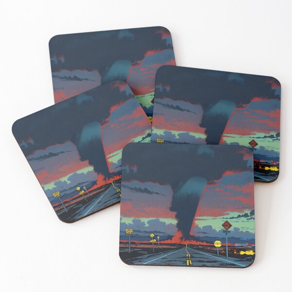 Item preview, Lonely Highway Storm Tornado Apocalyptic Dark designed and sold by Ledsor.