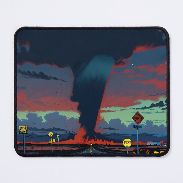 Item preview, Lonely Highway Storm Tornado Apocalyptic Dark designed and sold by Ledsor.