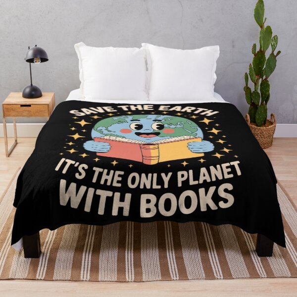 Item preview, Save Earth It´s Only Planet With Books Reader Earth day designed and sold by Sunset4Bones.