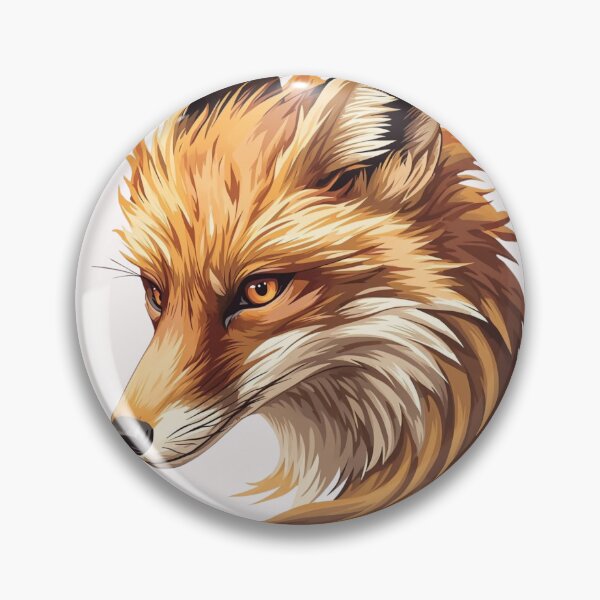 Item preview, Fiery Fox Head Spirit Animal Fantasy Artwork Sticker designed and sold by FestivityFinds.