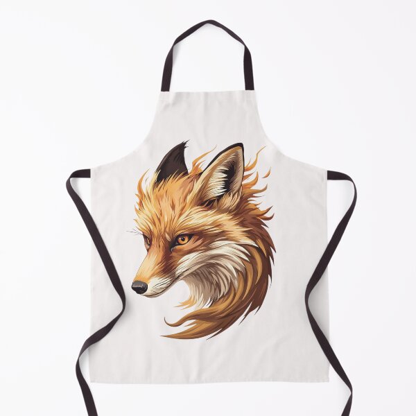 Item preview, Fiery Fox Head Spirit Animal Fantasy Artwork Sticker designed and sold by FestivityFinds.