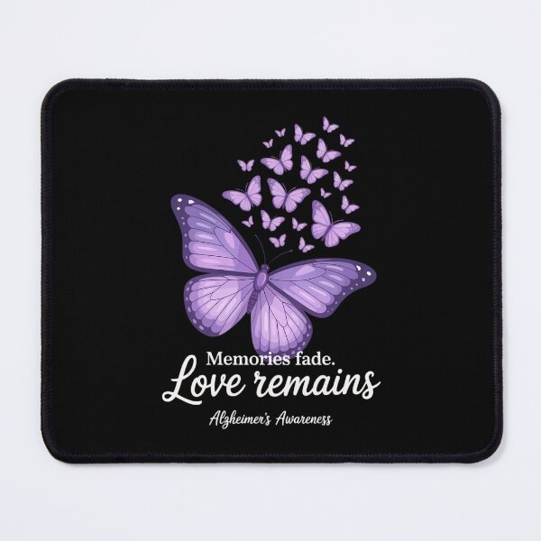 Item preview, Alzheimers Awareness Memories Fade Love Remains Purple Butterfly designed and sold by Sunset4Bones.