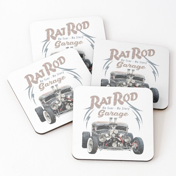 Item preview, Hot Racing Car Vintage Muscle Rod Drag designed and sold by MirrorMirrorDe.