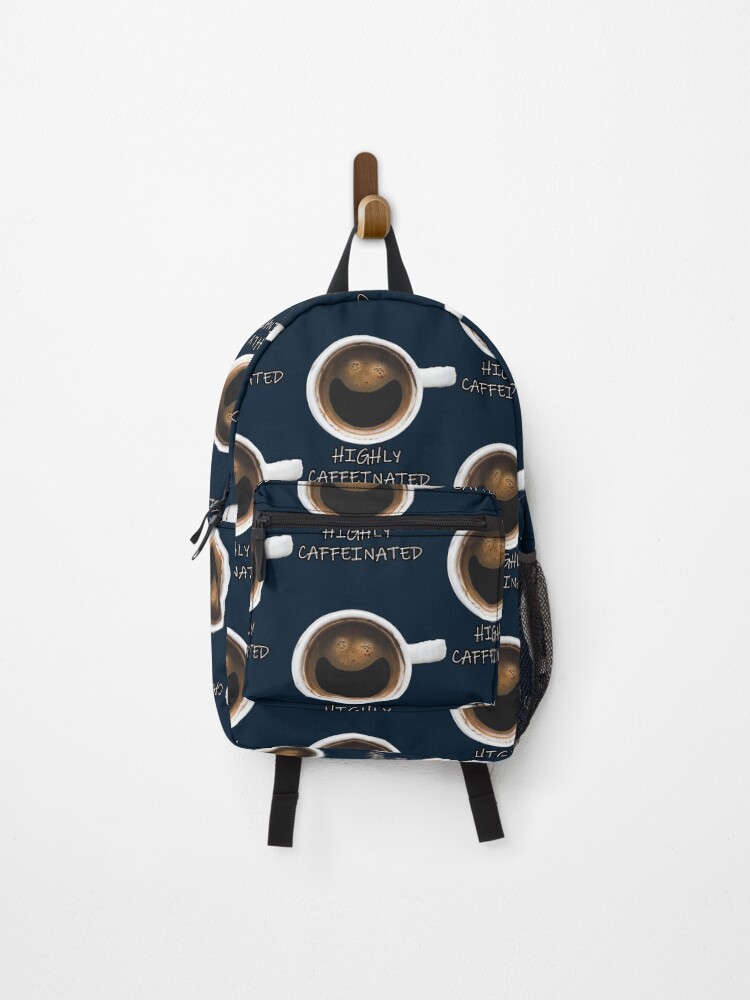 Thumbnail 1 of 3, Backpack, Highly Caffeinated designed and sold by TrendyThreadsCo.