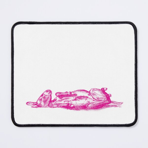 Item preview, Drawing of a donkey rolling on the ground - pink colored version designed and sold by SylvieG18.