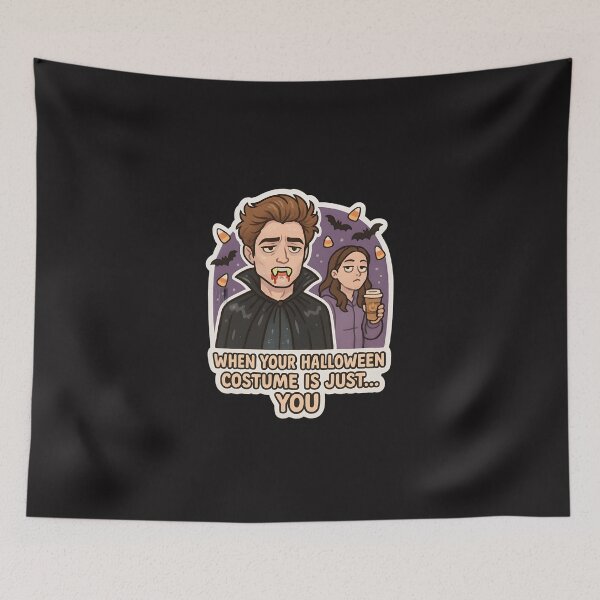 Item preview, Twilight Vampire Costume Sticker – Edward & Bella Halloween Fun designed and sold by MAVNALE.