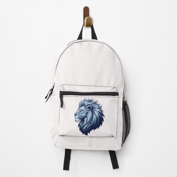 Item preview, Mystical Blue Lion Head Fantasy Art Sticker designed and sold by FestivityFinds.