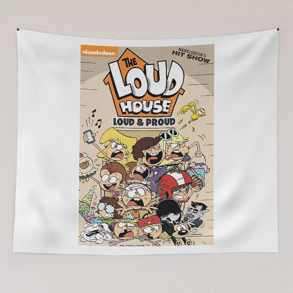Item preview, Busy Funny House in Vintage Cartoon Big Family designed and sold by CheekyViviana.