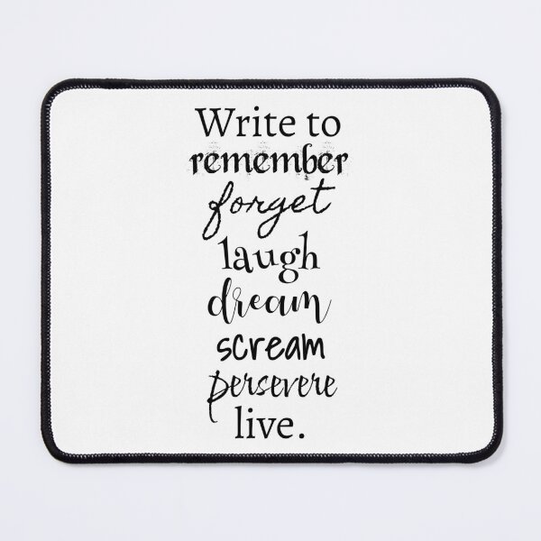 Item preview, Write to live - writing inspiration designed and sold by introvertcafe.