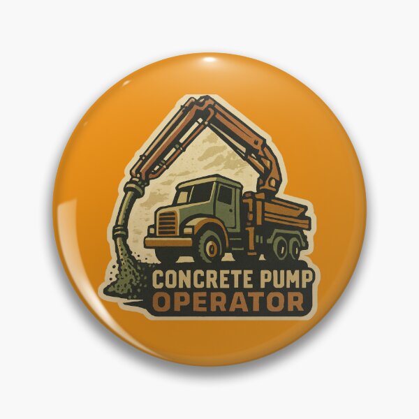 Item preview, Concrete Pump Operator Sticker Design designed and sold by TeeCraftTeeCo.