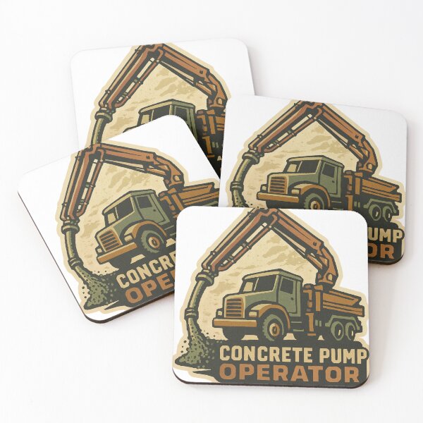 Item preview, Concrete Pump Operator Sticker Design designed and sold by TeeCraftTeeCo.