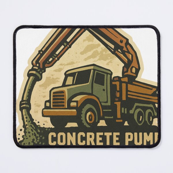 Item preview, Concrete Pump Operator Sticker Design designed and sold by TeeCraftTeeCo.