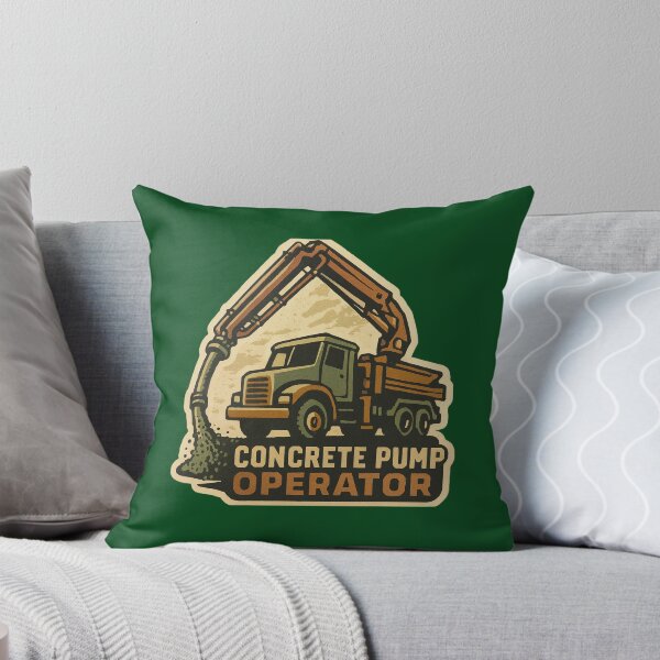 Item preview, Concrete Pump Operator Sticker Design designed and sold by TeeCraftTeeCo.