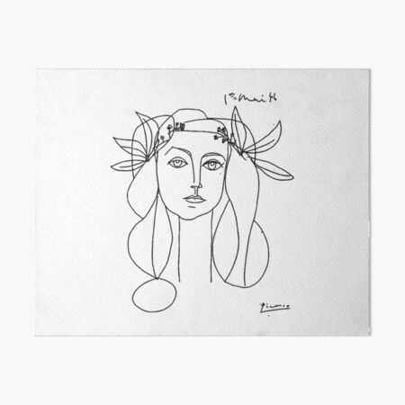 Picasso Tête de femme Impression rigide