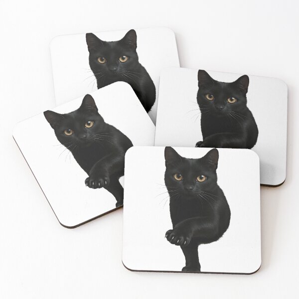 Item preview, Black Cat Yellow Eyes T-Shirt Cats Tee Shirt Gifts  designed and sold by cawtoon.