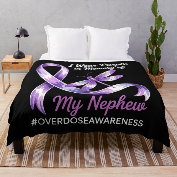 Item preview, I Wear Purple In Memory Of My Nephew Overdose Awareness designed and sold by Sunset4Bones.