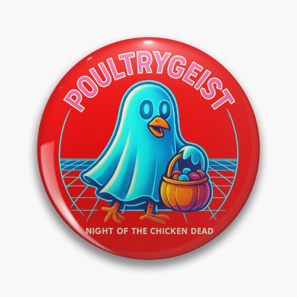 Item preview, POULTRYGEIST – Funny Chicken Ghost Halloween Design designed and sold by LunaSpellStudio.