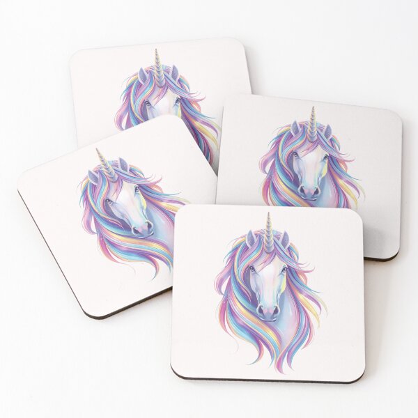 Item preview, Cute Pastel Rainbow Unicorn Head Kids Fantasy Art T-Shirt designed and sold by FestivityFinds.