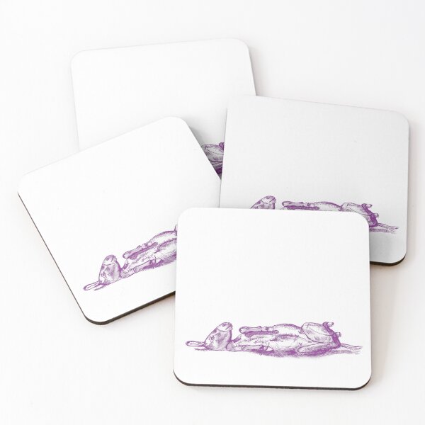 Item preview, Drawing of a donkey rolling on the ground - purple red colorized version designed and sold by SylvieG18.