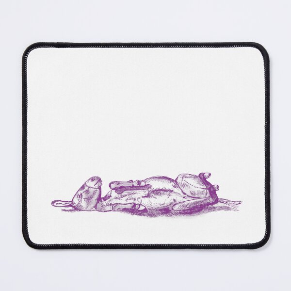 Item preview, Drawing of a donkey rolling on the ground - purple red colorized version designed and sold by SylvieG18.
