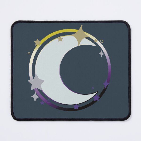 Item preview, Pride Moon - Non-binary designed and sold by Quack Quack Corner.