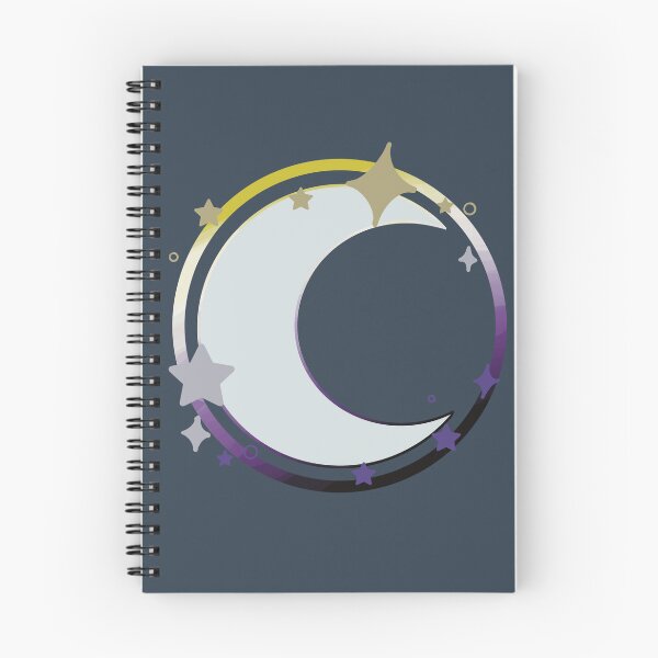 Item preview, Pride Moon - Non-binary designed and sold by Quack Quack Corner.