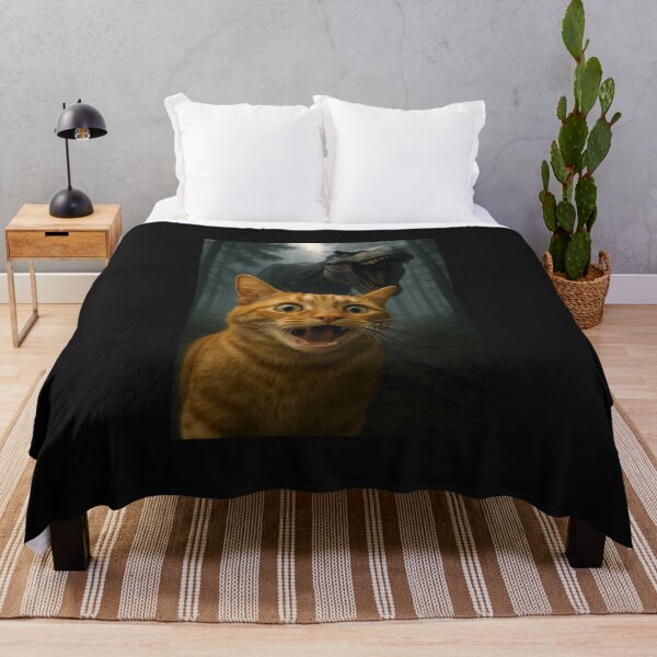 Item preview, Cat Selfie With T-Rex Dinosaur  designed and sold by cawtoon.