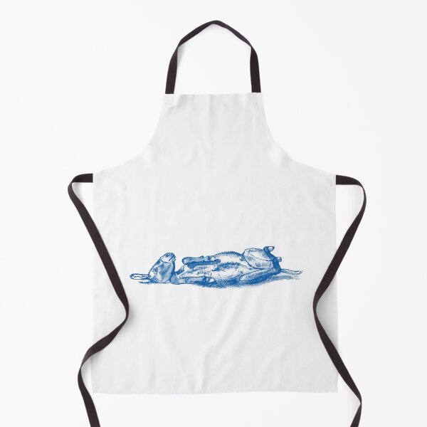Item preview, Drawing of a donkey rolling on the ground - blue colored version designed and sold by SylvieG18.
