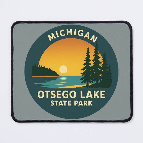 Item preview, Otsego Lake State Park Michigan Sunset Badge designed and sold by American Travels.