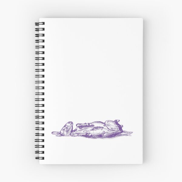 Item preview, Drawing of a donkey rolling on the ground - purple blue colorized version designed and sold by SylvieG18.