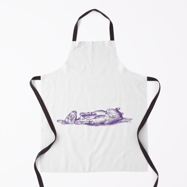 Item preview, Drawing of a donkey rolling on the ground - purple blue colorized version designed and sold by SylvieG18.