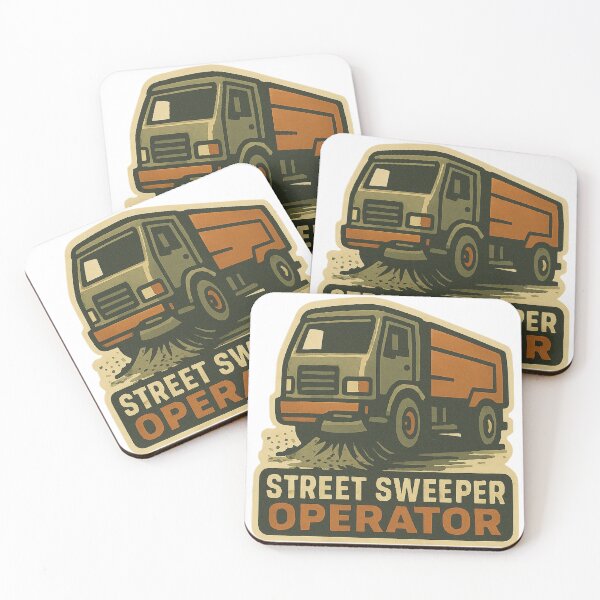 Item preview, Street Sweeper Operator Sticker Design designed and sold by TeeCraftTeeCo.